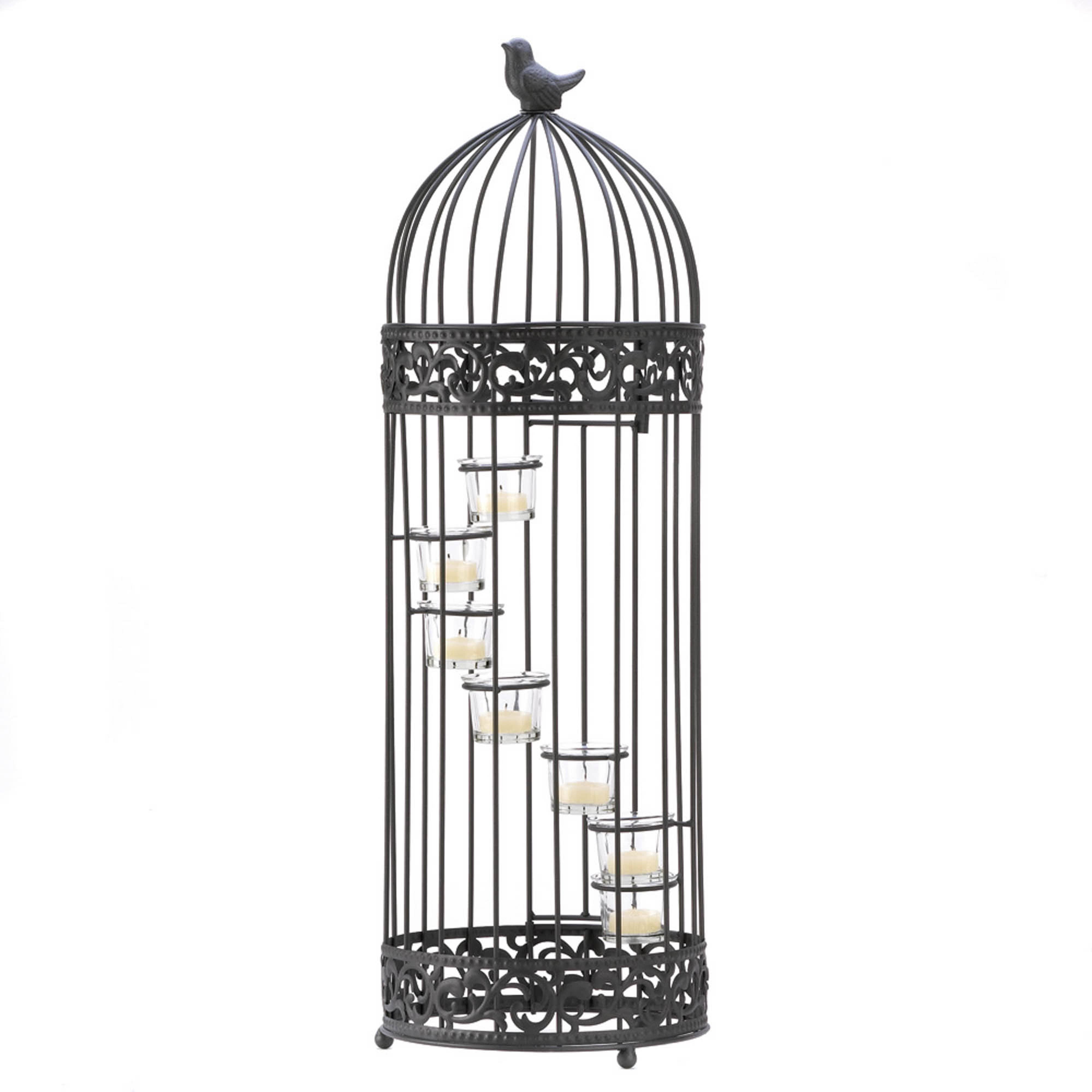 Zingz Home - Wholesale Candle Holder - Birdcage Staircase Candle Stand0