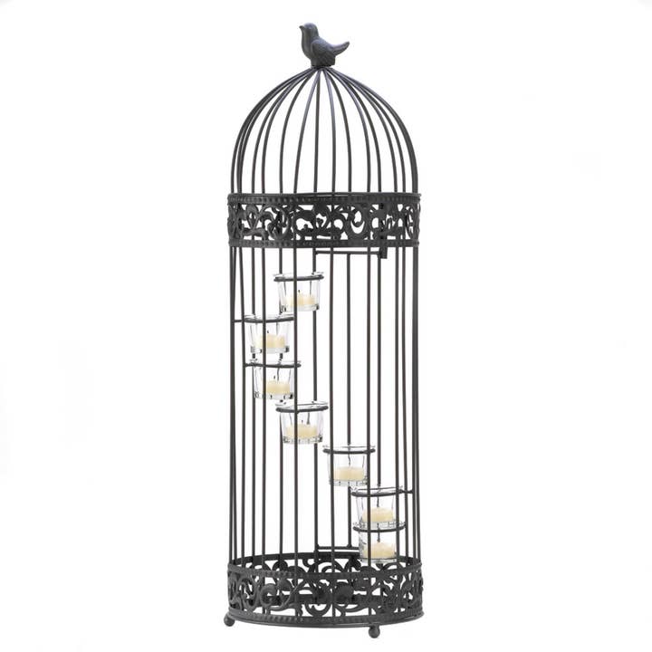 Zingz Home - Wholesale Candle Holder - Birdcage Staircase Candle Stand
