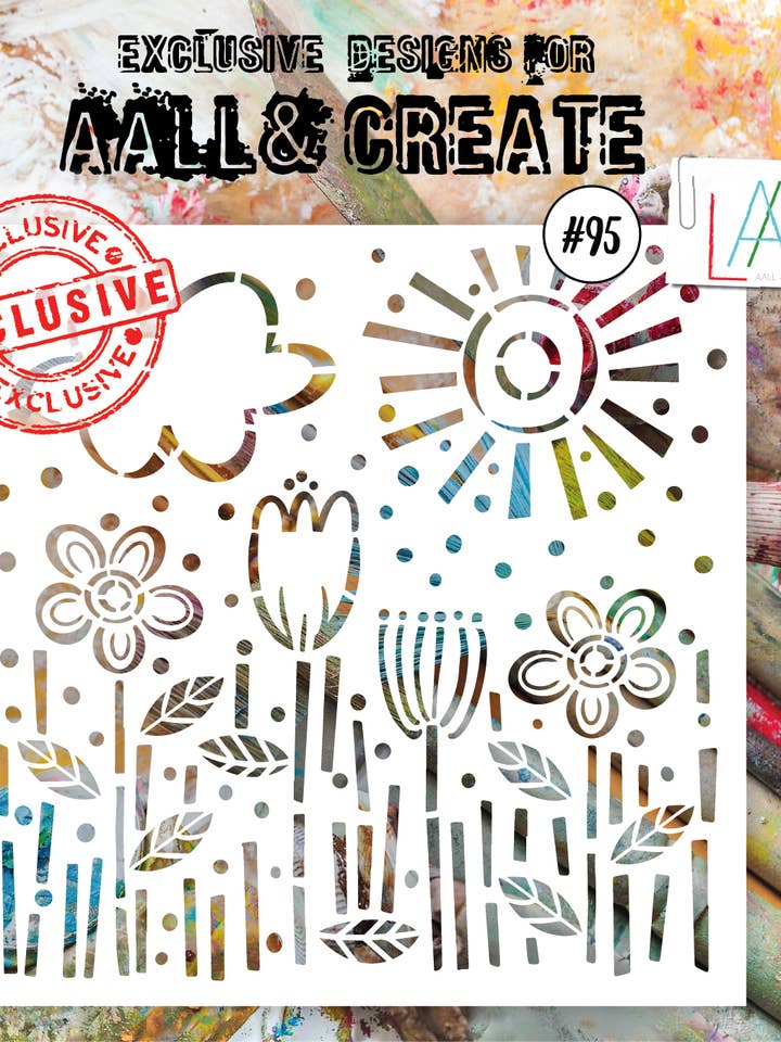 Profusion - Pochoir de 6 po x 6 po #95 pour la vente par AALL AND CREATE
