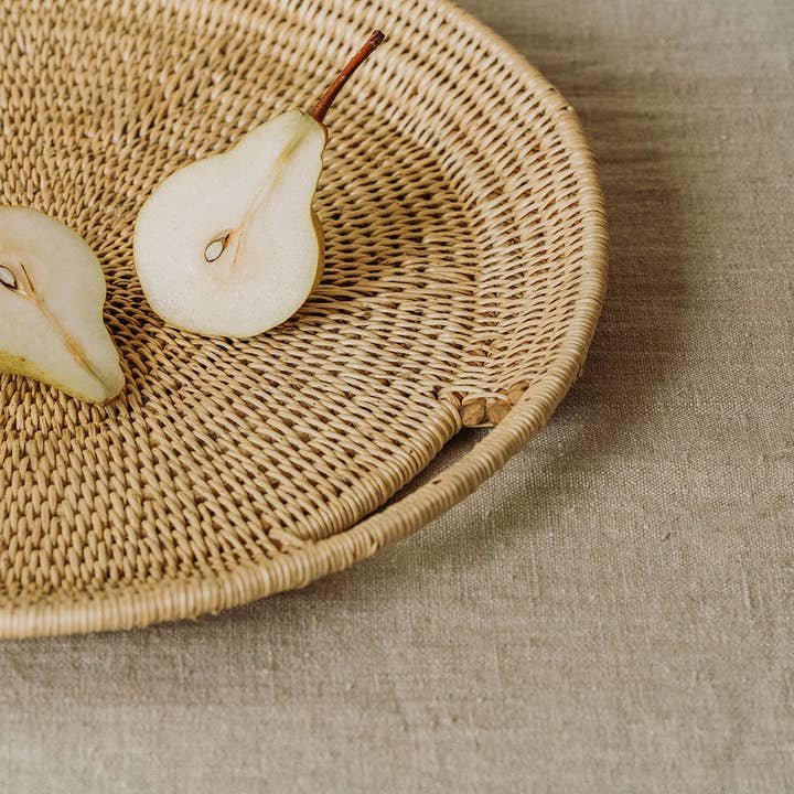 Raw Label - Wholesale Decorative tray - Woven Makenge Tray3