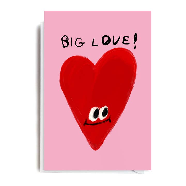 BIG LOVE Card for wholesale by Jolly Awesome