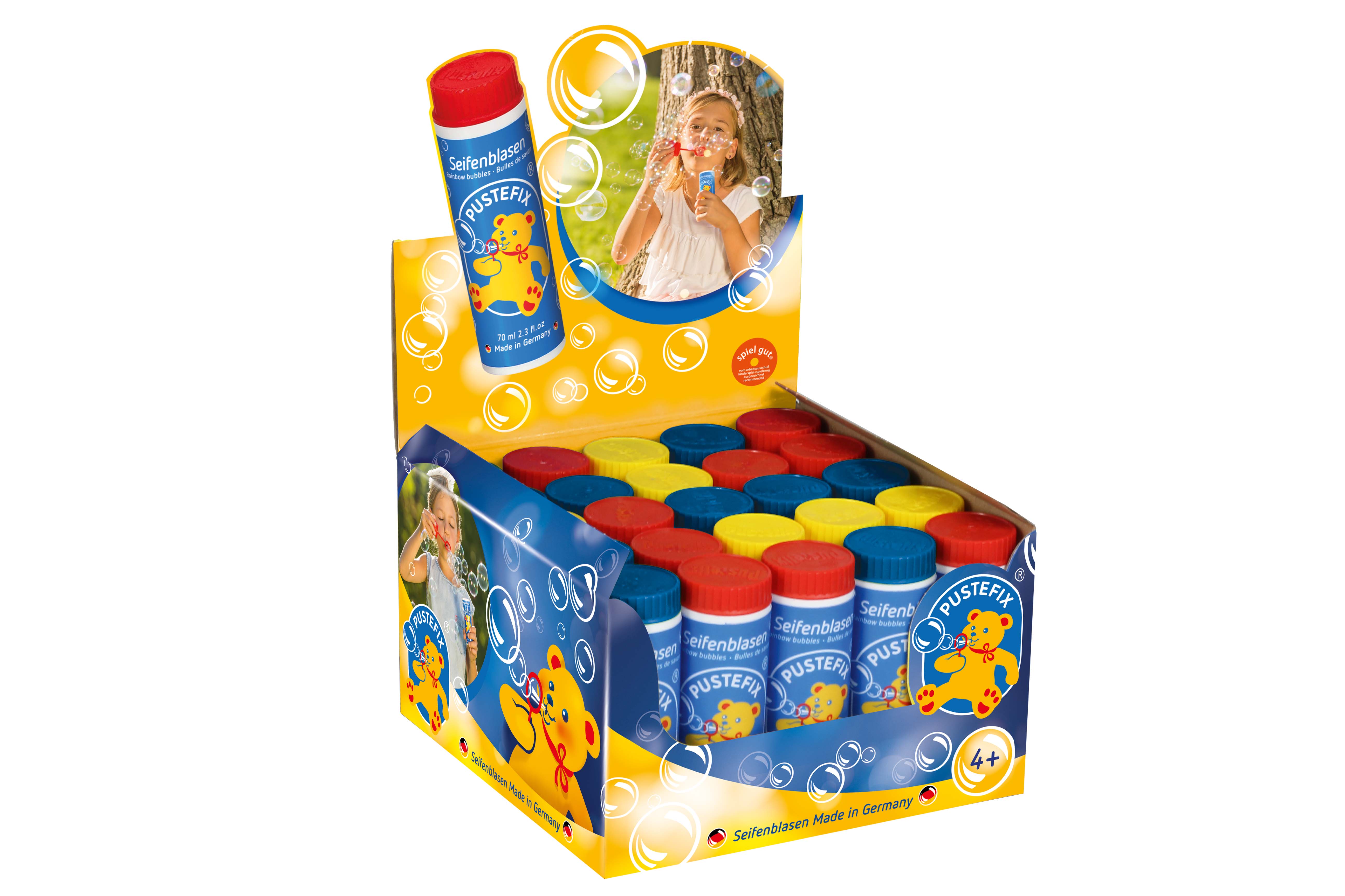 HQ Kites & Designs - Wholesale Bubble Wand - Kids - Pustefix Bubble Tube with Wand - 70 ml/2.3 oz2