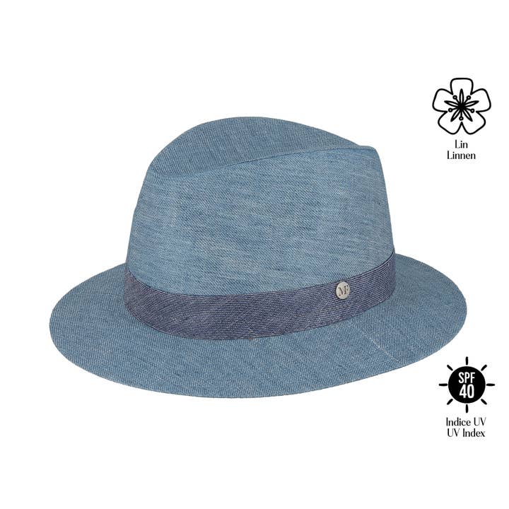 Linen Hat SPF 40 - 1E458 for wholesale by M BY FLECHET