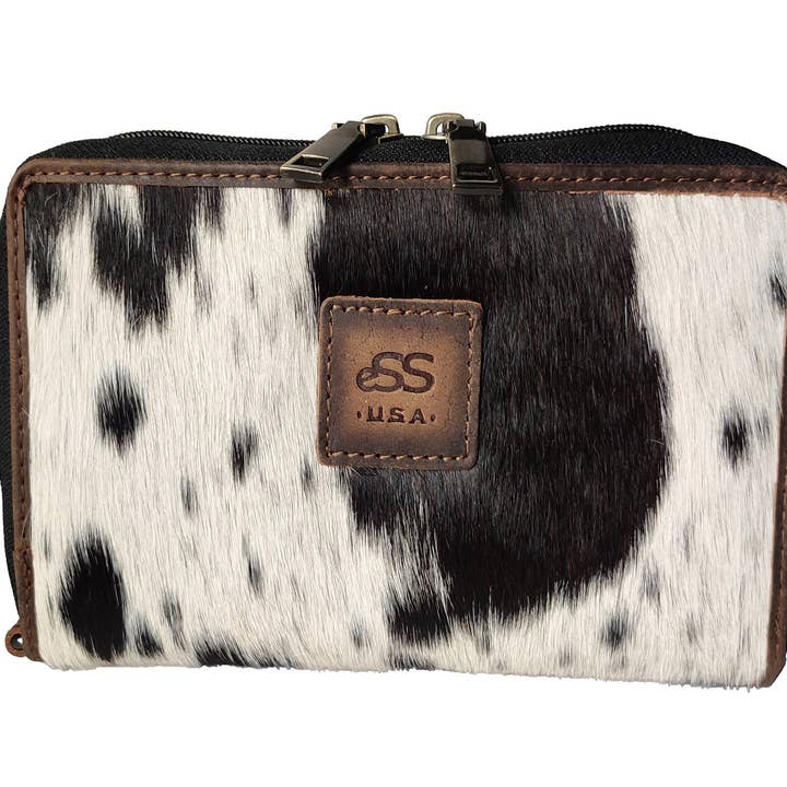 Real Cowhide Leather- Zip Around Wallets for Women - RFID for wholesale by ESS