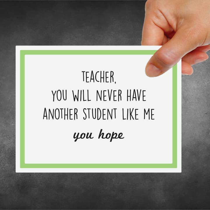 Cartão Snarky - Professor - Professor por atacado de Snarky Megs