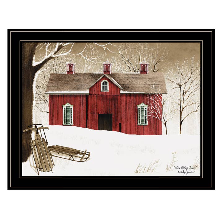 "New Fallen Snow" Framed Wall Art, Modern Home Decor Framed for wholesale by Trendy Decor 4U