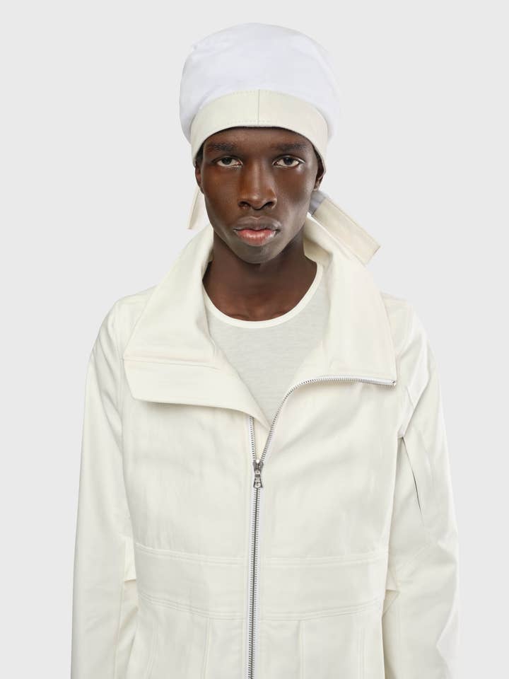 LEATHER TRIM BANDANA CHALK for wholesale by Moshe Yossel