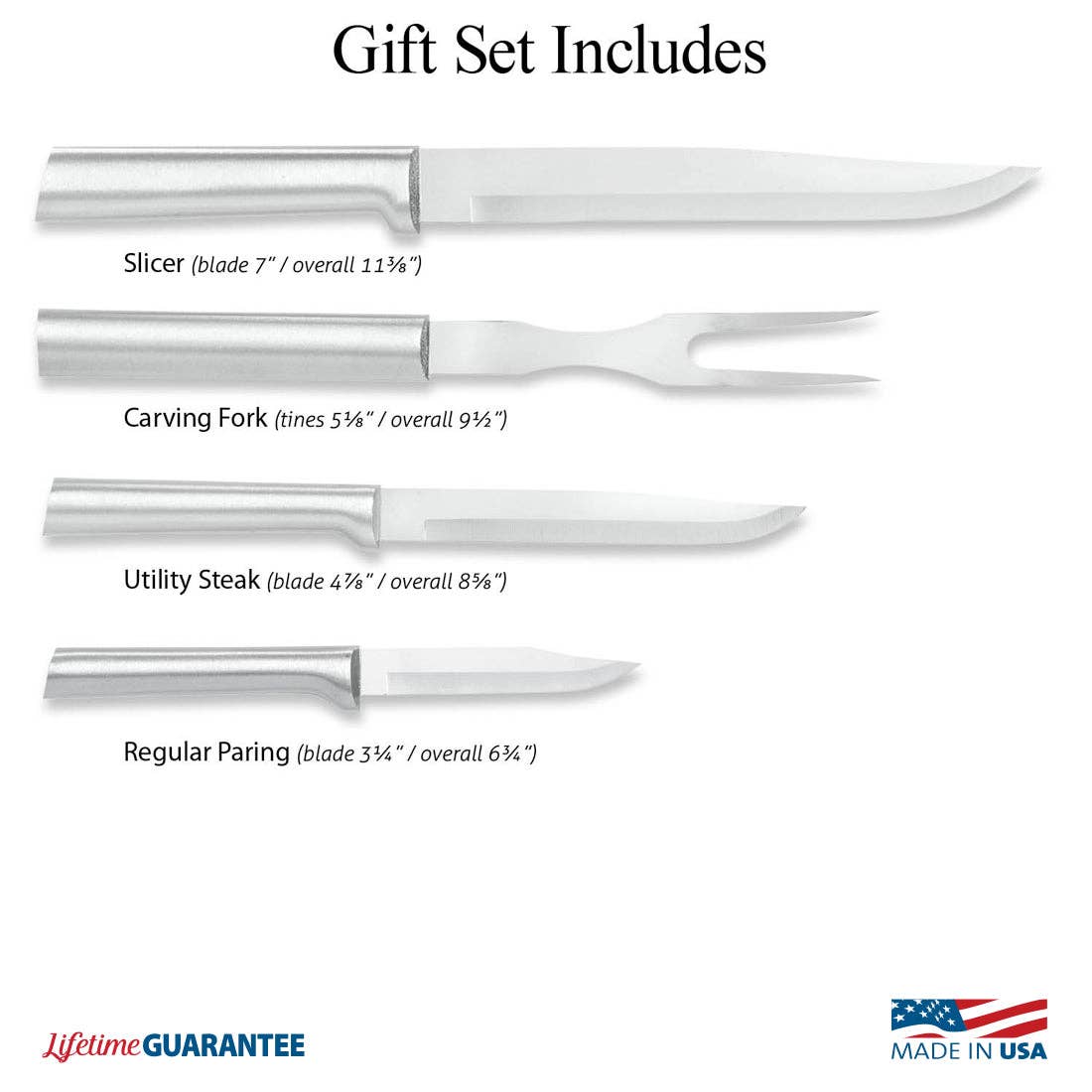 Rada Cutlery - Wholesale Knife Set - Silver Prepare Then Carve Gift Set2