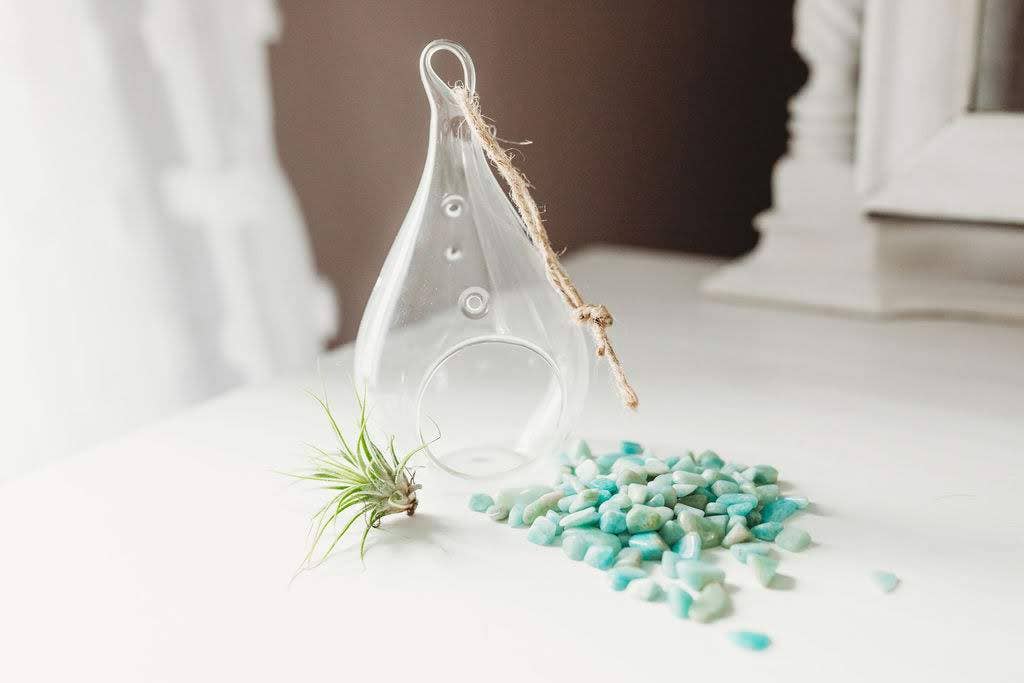 The Simply Crafty Shop - Wholesale Terrarium - Pear Shape Terrarium Kit- Semi-Precious Stone36