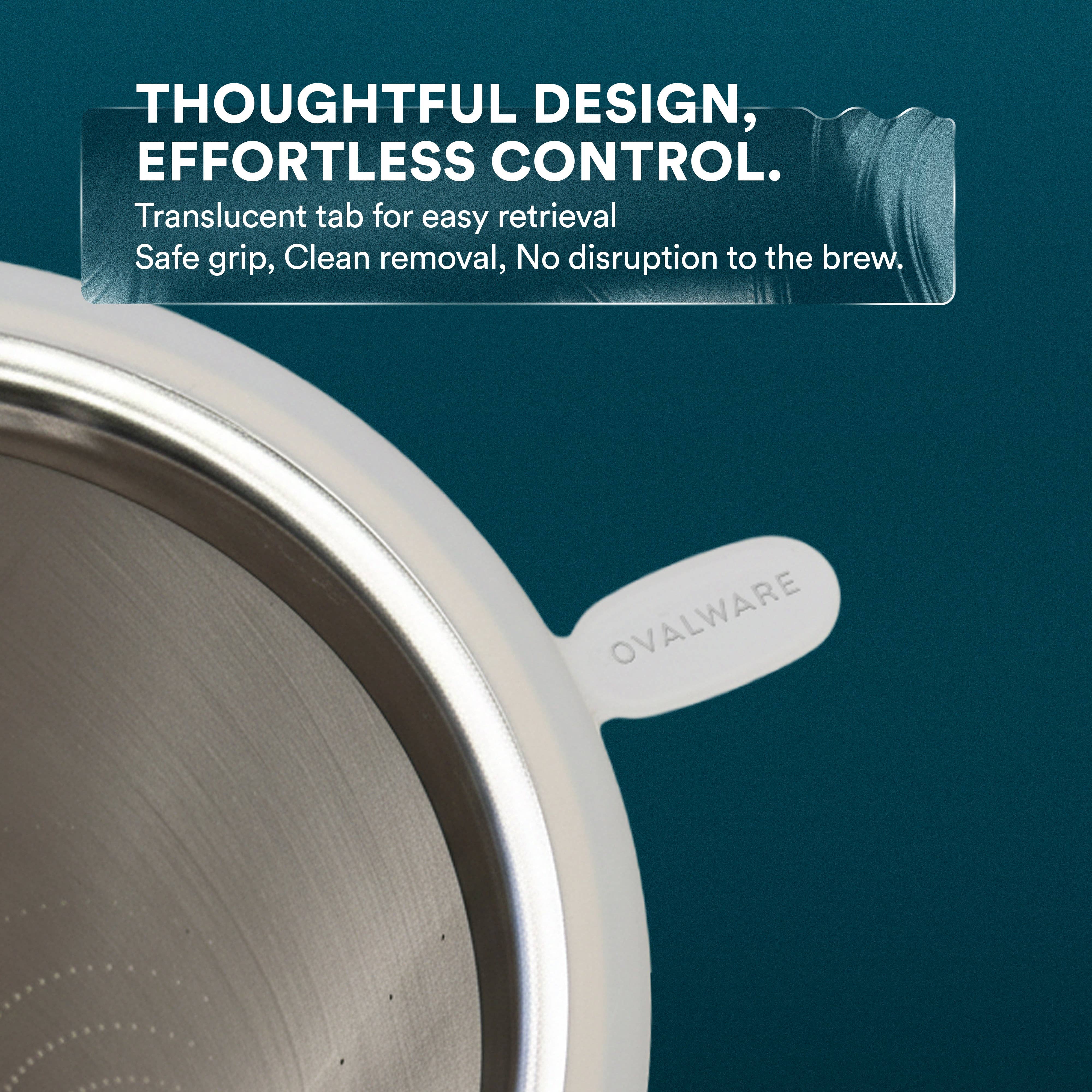 Ovalware - Wholesale Pour Over & Dripper - Pour Over Coffee Maker with Stainless Steel Filter | 17oz7