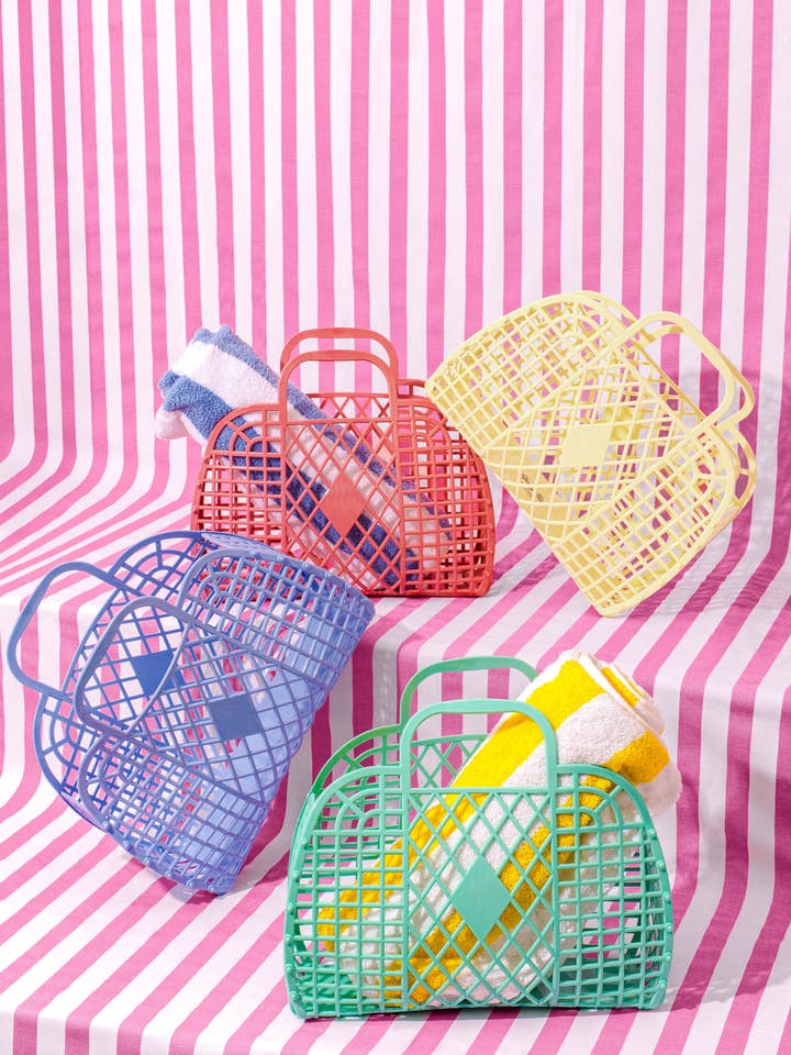 Retro Basket Jelly Bag - Large for wholesale by Sun Jellies