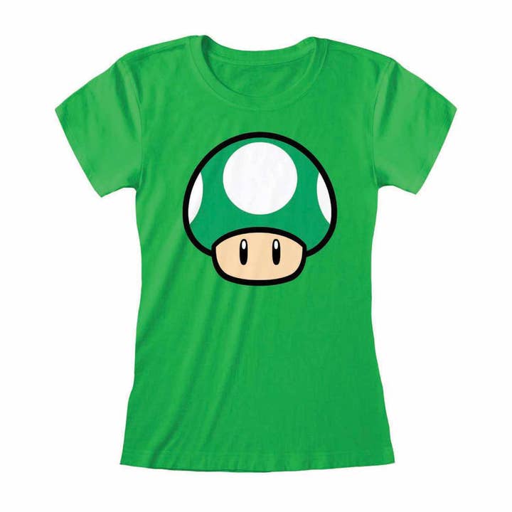 SUPER MARIO - 1-UP MUSHROOM - FITTED T-SHIRT for wholesale by Heroes Inc. Europe B.V.