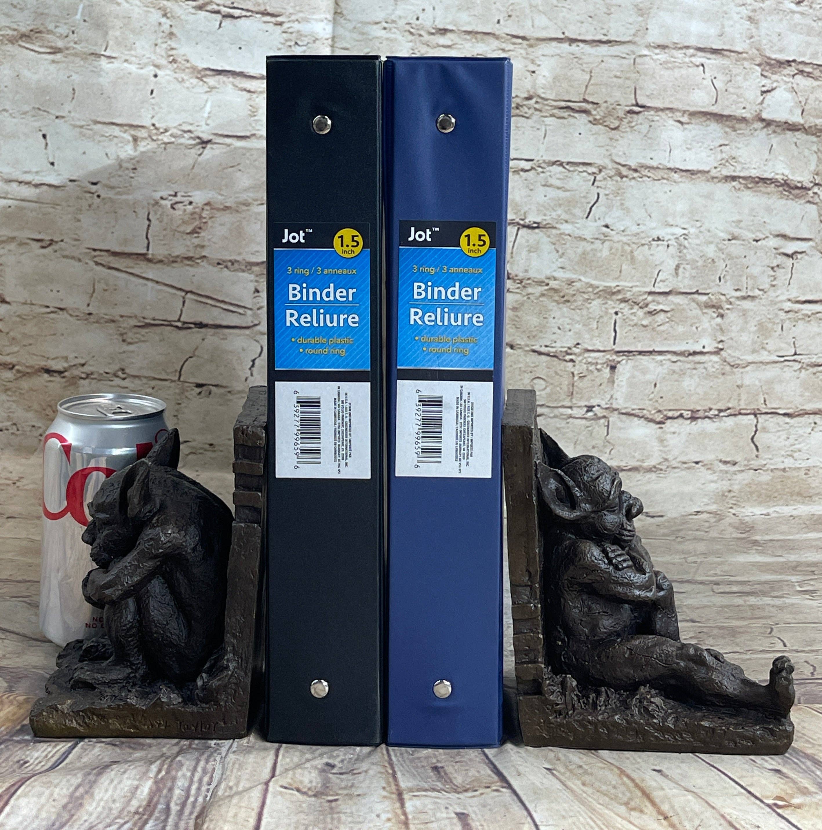 Bronzhaus – wholesale Bookend – Gargoyles Bookends Book End Bronze Sculpture Statue Mythical Figurine Art Decor1