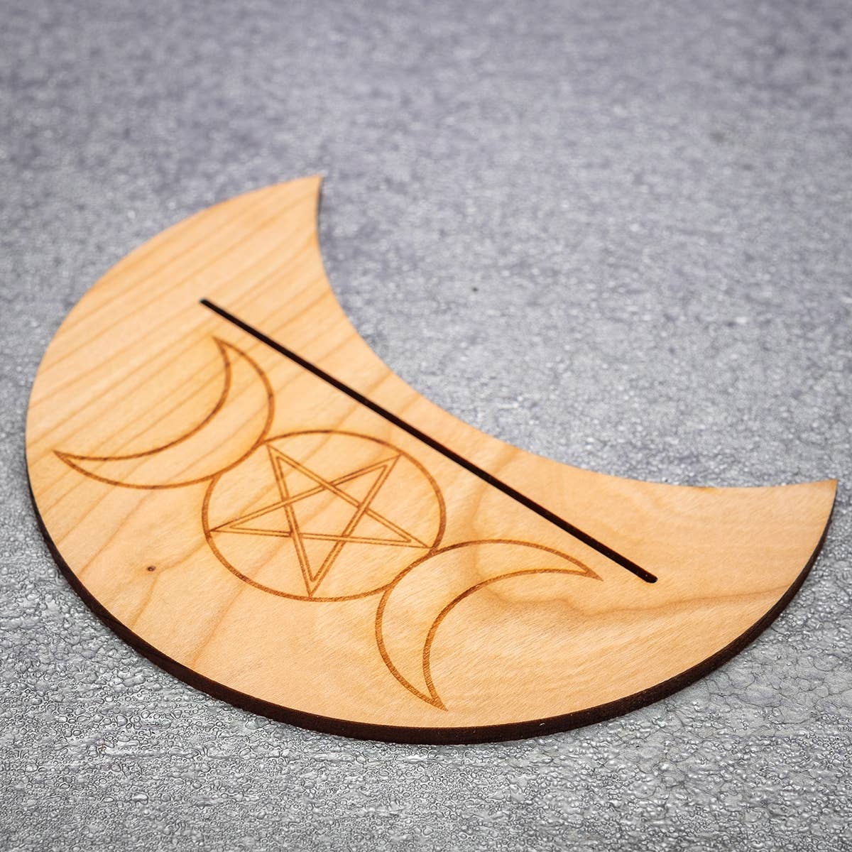 Phoenix Revolution Press – wholesale Card holder – Unisex – Triple Moon and Pentagram Tarot Card Holder Made in USA3