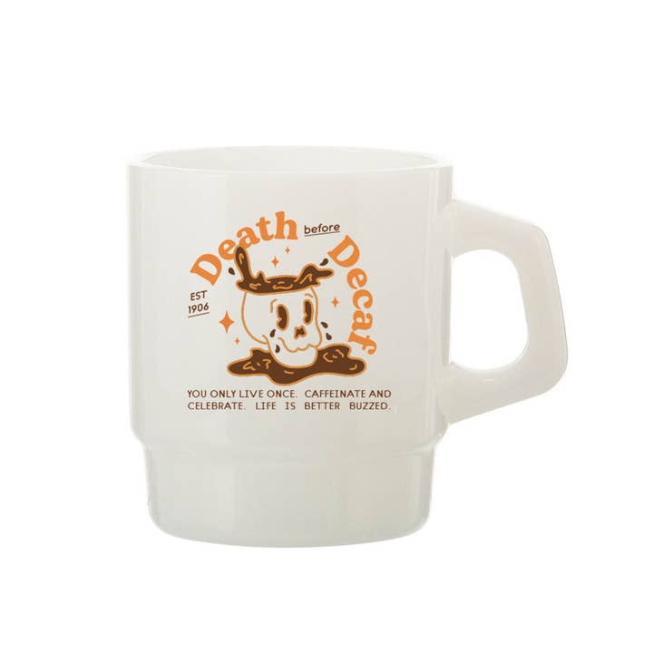 Cheerware – wholesale Coffee mug – "Death before Decaf" Vintage Diner Mug