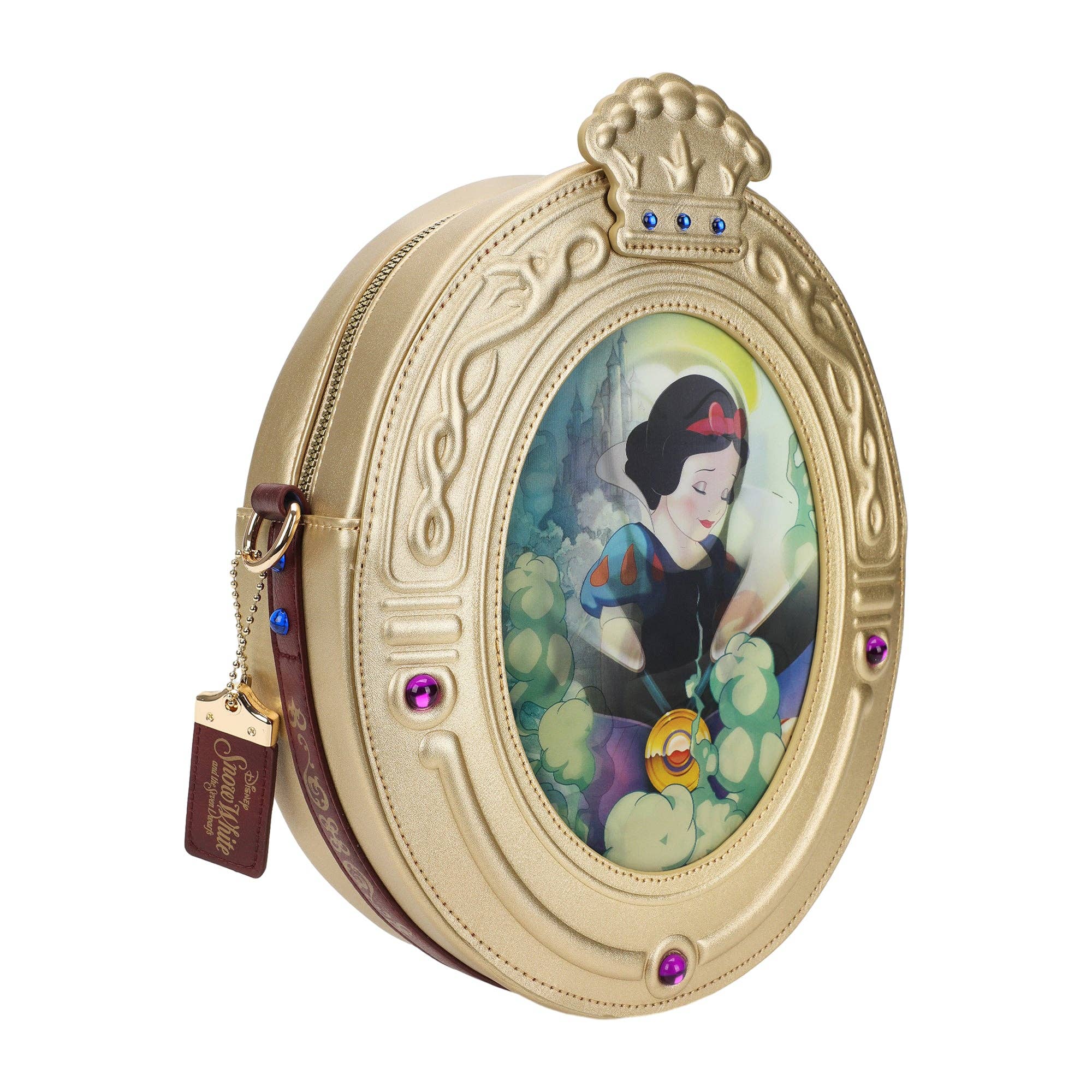 Bioworld Merchandising - Wholesale Crossbody Bag - Women's - Disney's Snow White Magic Mirror 3D Crossbody Novelty Bag3