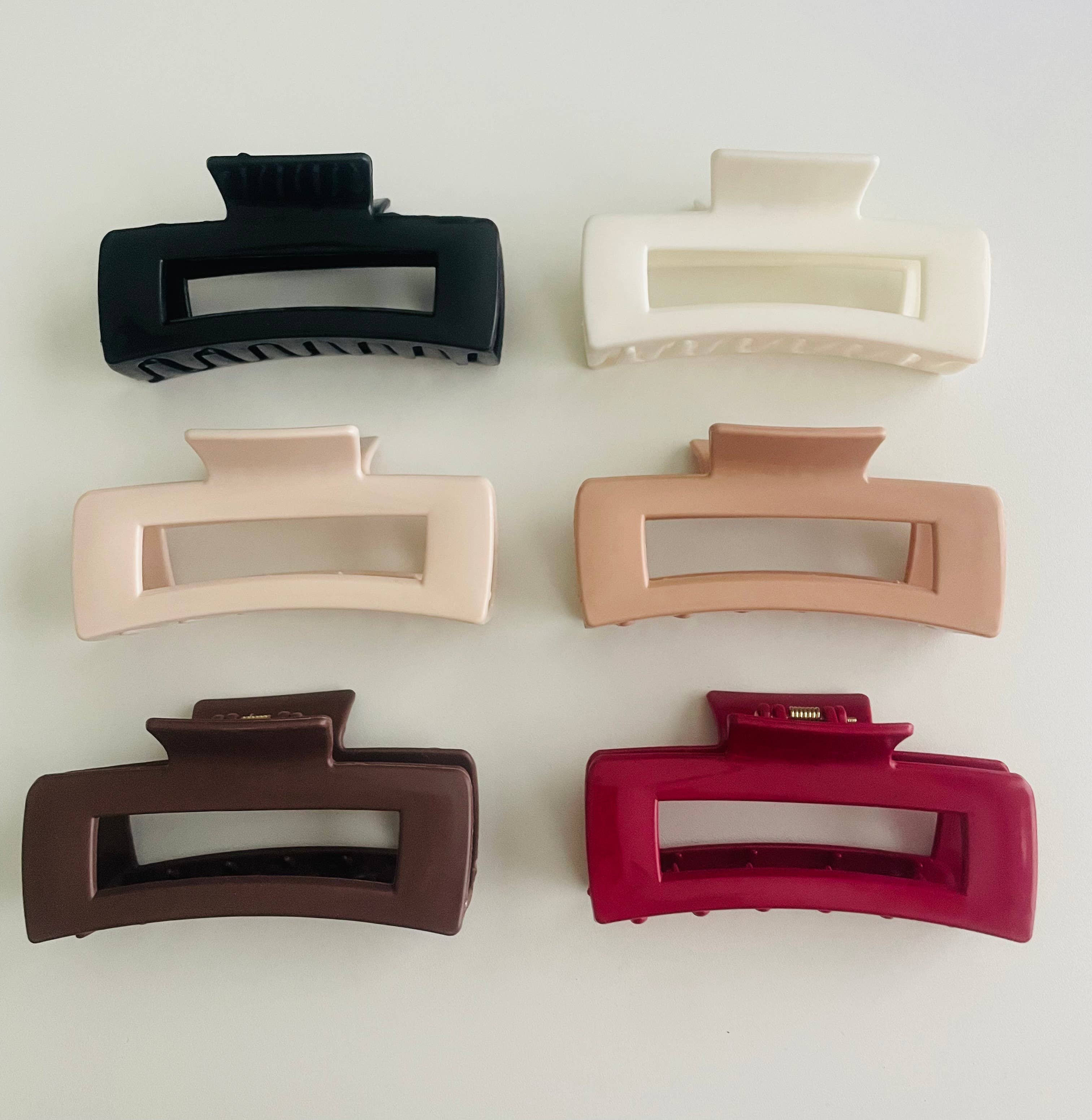 Lyn Luca - Wholesale Hair Clip - Women's - Rectangle Silicone Bendable Claw Clips — Faire’s First Ever!0