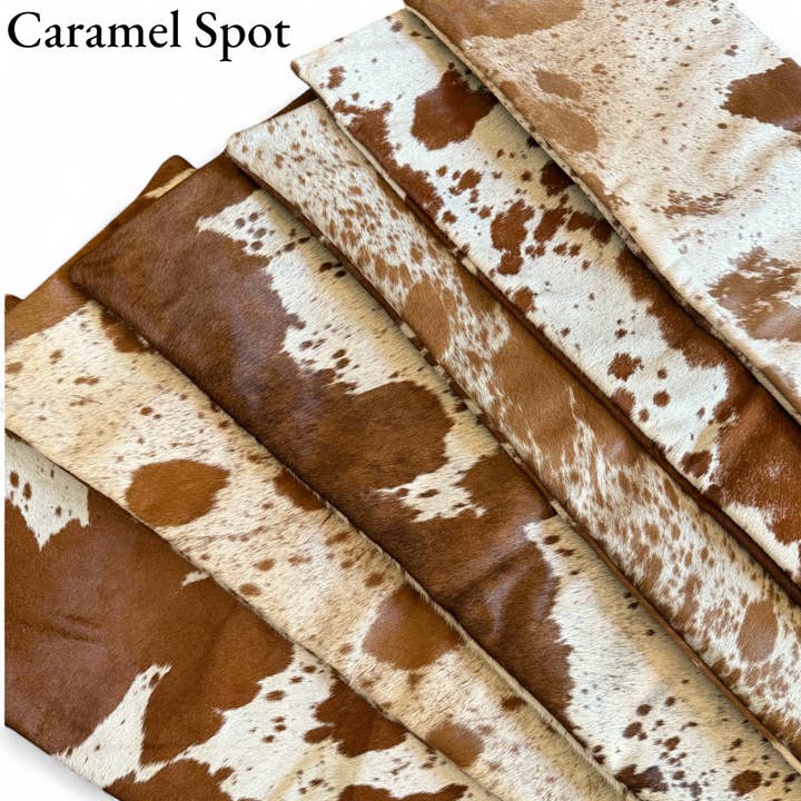 Ranch Junkie - Wholesale Throw Pillow Cover - 12x36 Genuine Cowhide Pillow Covers Lumbar Caramel Brown Double Sided Highlands Cowhide Pillow14