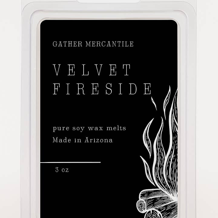 Velvet Fireside Cera de Soja para Derreter por atacado de Gather Mercantile