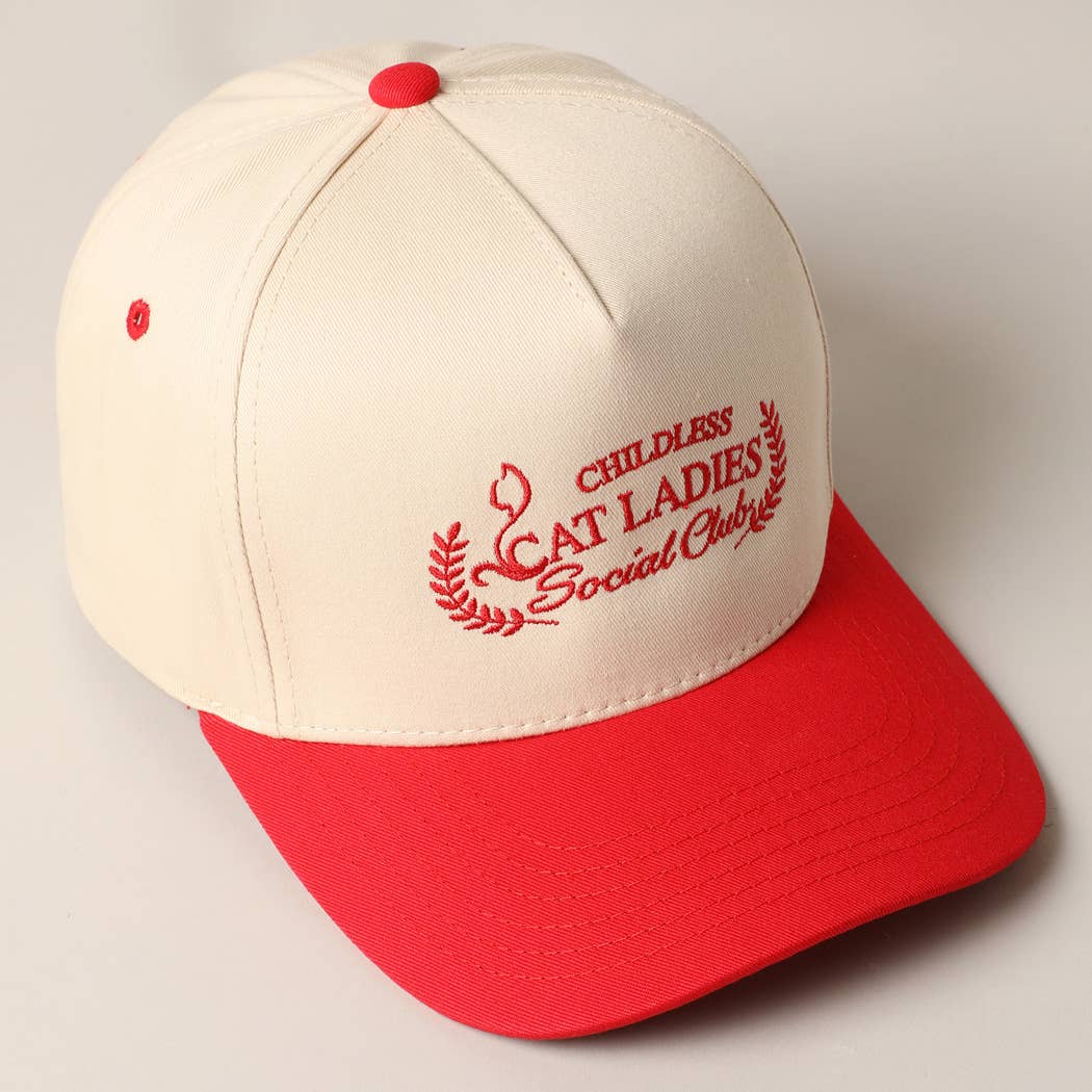 Fashion City - Wholesale Trucker Hat - Unisex - Cat Ladies Social Club Trucker Baseball Cap1