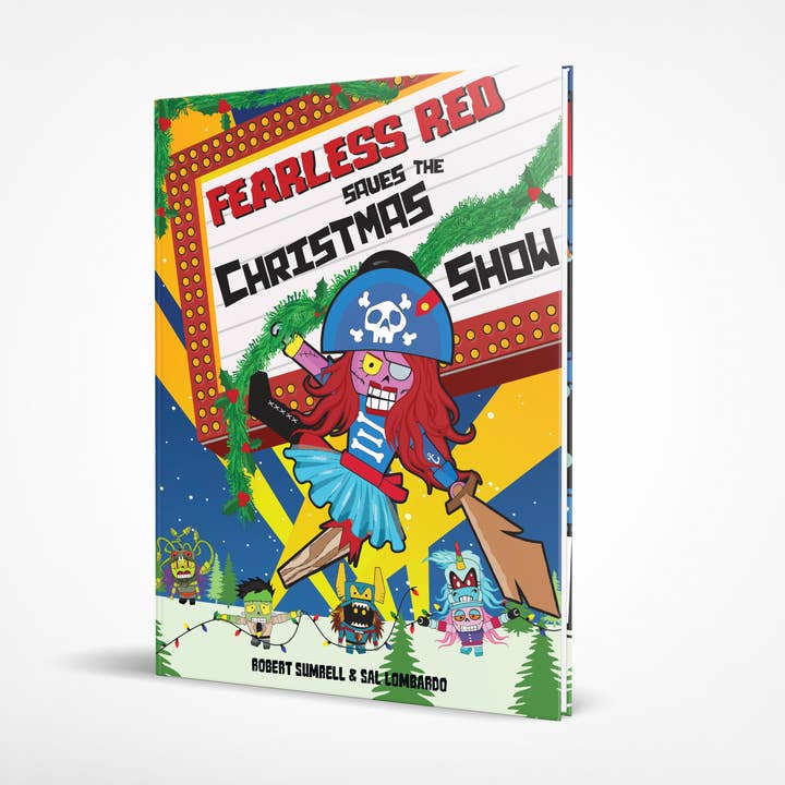 Fearless Red Saves the Christmas Show Children’s Book for wholesale by Monster Crackers