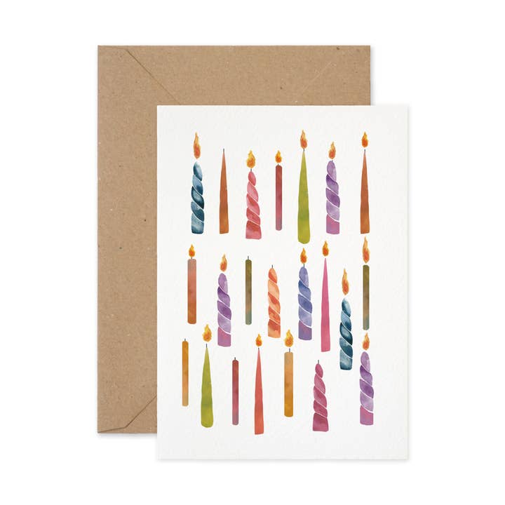 Birthday Candles Card for wholesale by Paper Parade Stationers