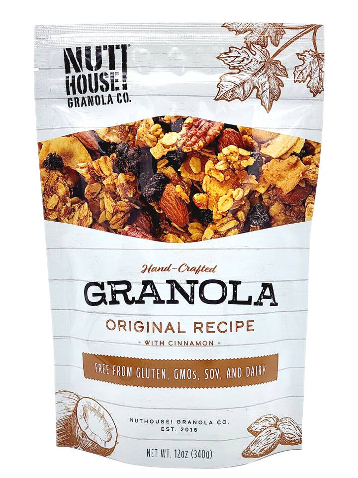 Recette originale de granola, 6 x 12 oz pour la vente par NutHouse! Granola Company