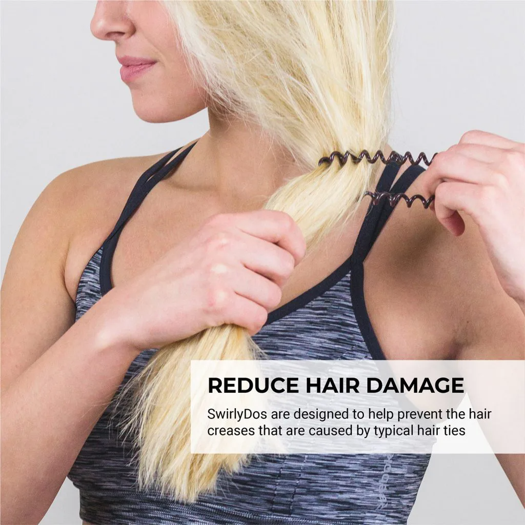 Lindo - Wholesale Hair Tie - Lindo Small SwirlyDo Hair Ties - 4pcs/set6