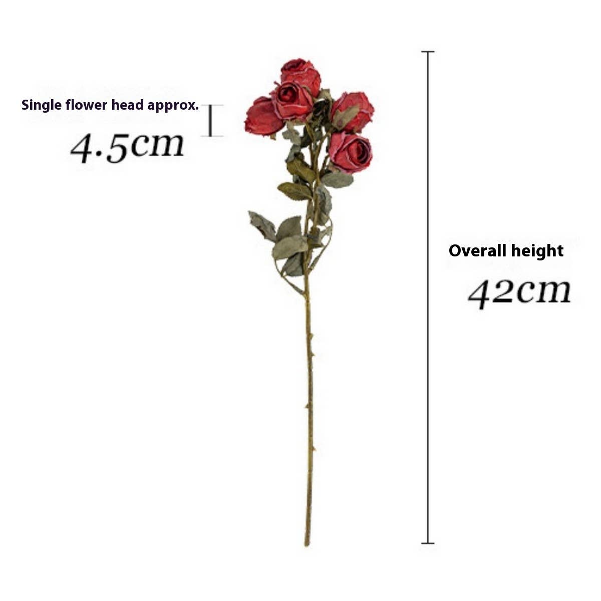 ACCITY - Wholesale Artificial Flowers - High-End Burnt Edge Rose Bouquet for Table Decor_CWMM65882