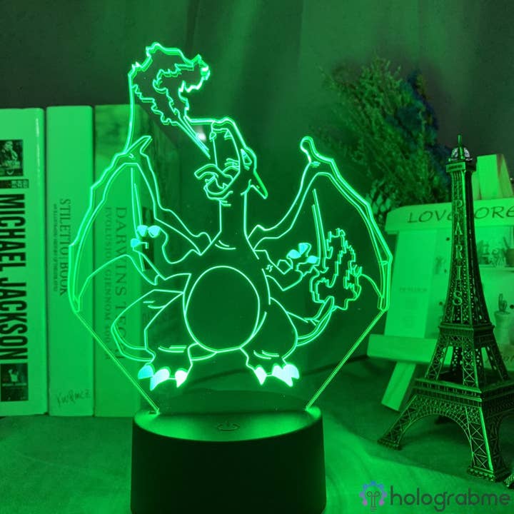 Holograbme - Wholesale Accent/Desk Lamp - Pokémon Lamp Charizard
