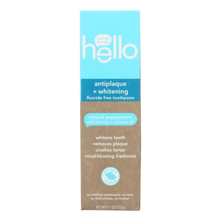 Hello Antiplaque Whitening Toothpaste, Fluoride, 6-Pack for wholesale by Everyday Supply Co