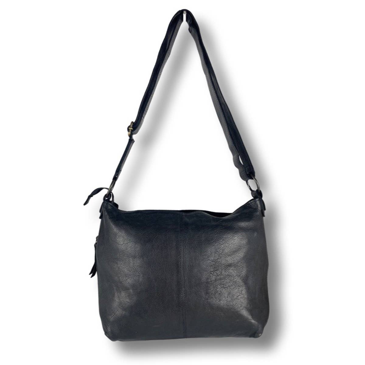 Arrigo - Wholesale Shoulder Bag - Women's - Arrigo Shoulder Bag Crossbody Bag Brown Washed Leather4