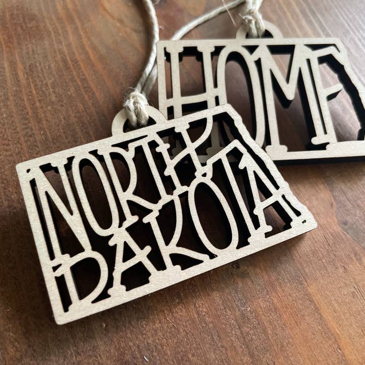 Made by One32 - Wholesale Ornament - North Dakota Ornament1