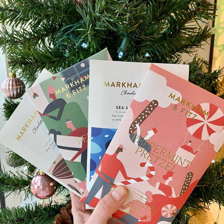 Markham & Fitz Chocolate - Wholesale Pretzels - Peppermint Pretzel Dark Chocolate Bar3