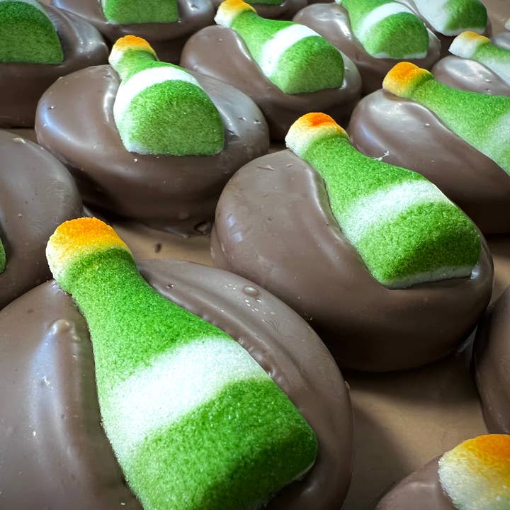 O’Oreo “Champagne Bottle” 🍾 w/ Milk Chocolate 3 Pk for wholesale by O'Shea's Candies Sweet Shop