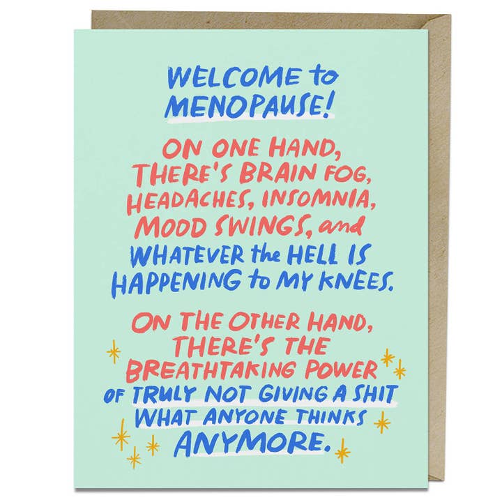 Breathtaking Power Menopause Card for wholesale by Knock Knock