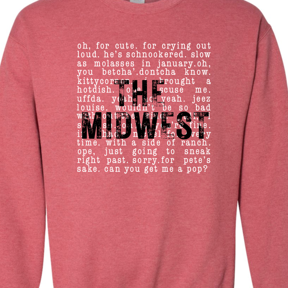 Kiki's Boutique - Wholesale Graphic Sweatshirt - Women's - The Midwest Sayings Crewneck Sweatshirt8