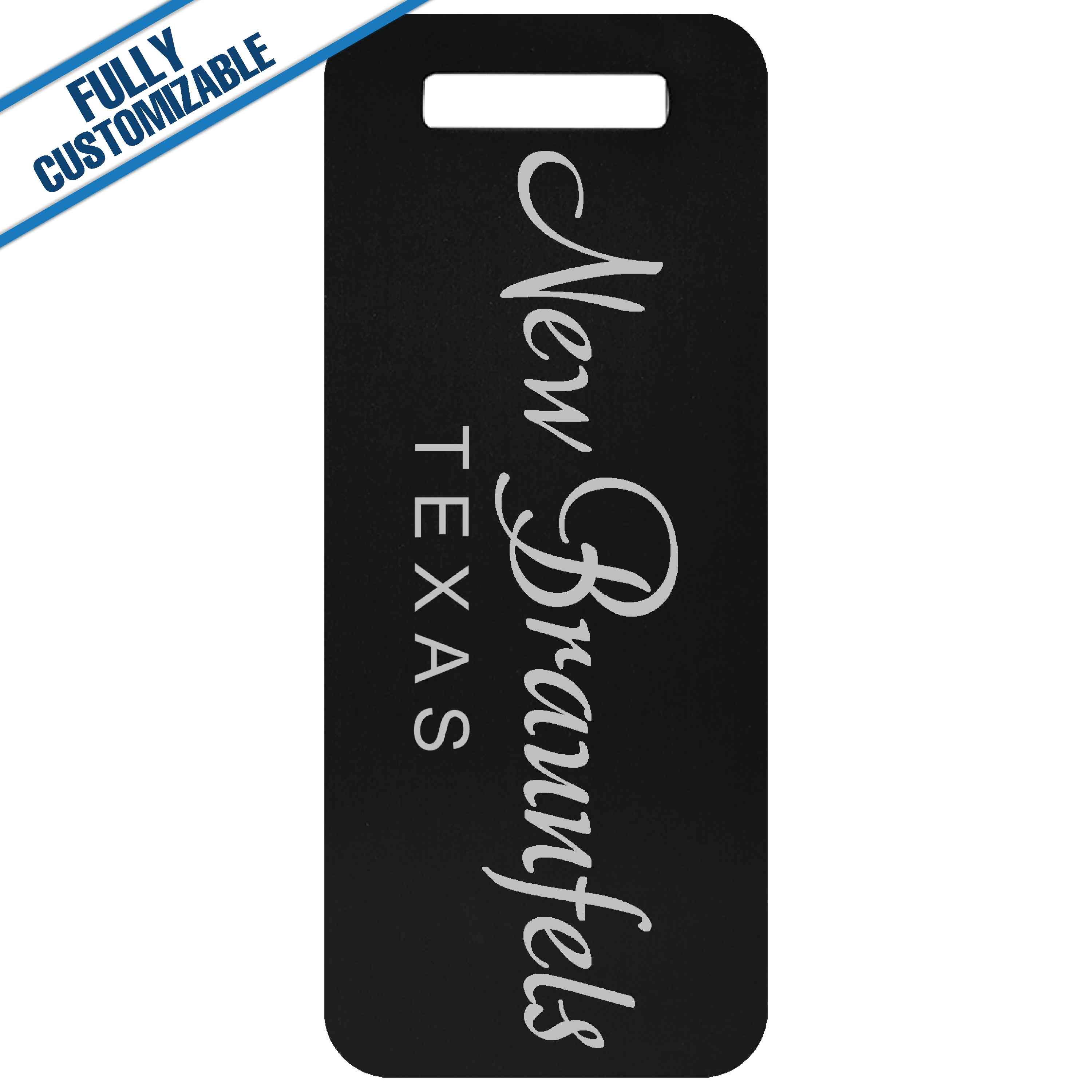 GiftWorksPlus - Wholesale Luggage Tag - 1.25x3 Engraved Aluminum Luggage Tag - Fully Customizable0