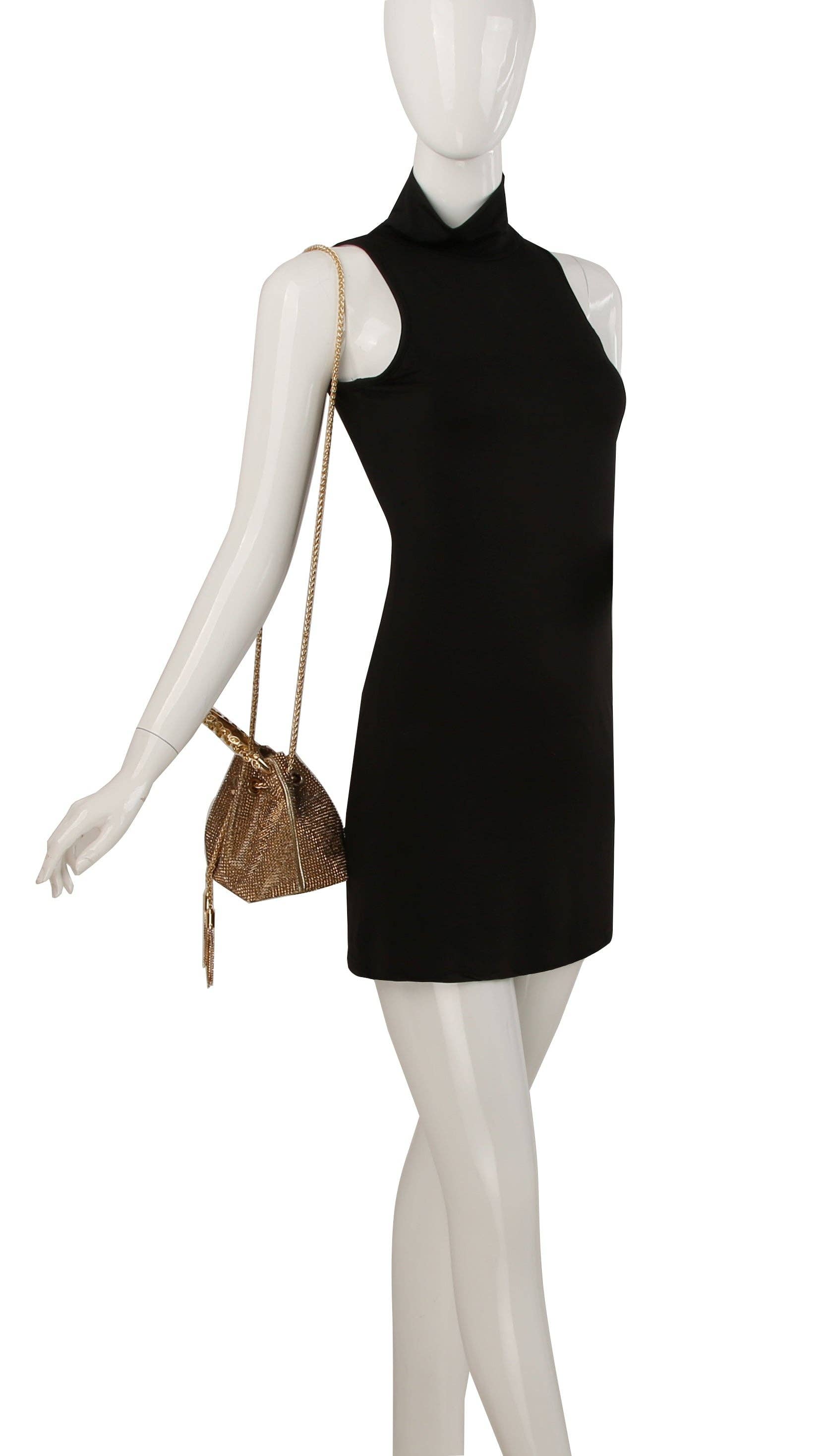 Handbag Factory Corp - Wholesale Clutch Bag - Women's - Rhinestone covered petite evening bag4