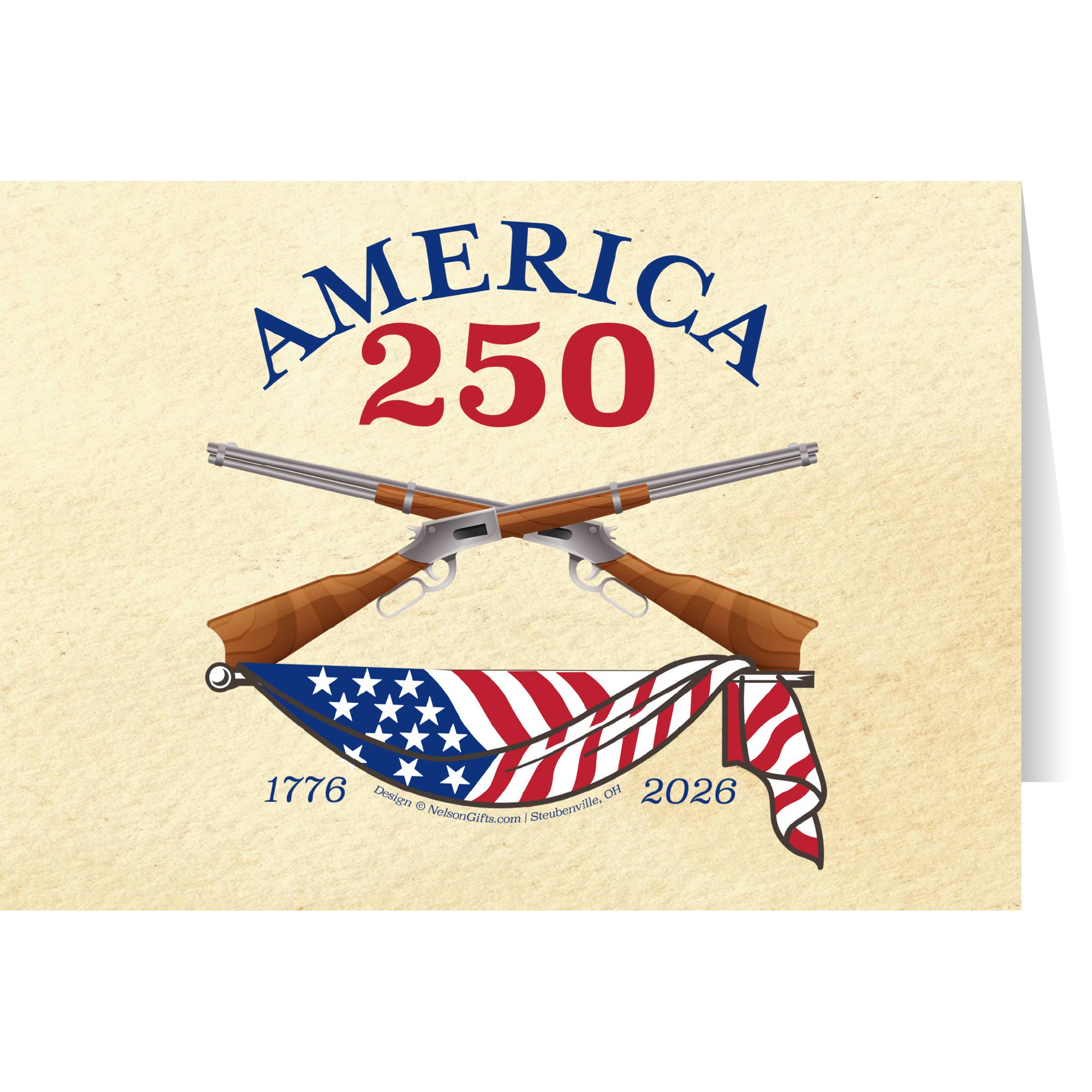 Nelson Gifts Wholesale - Wholesale Everyday Greeting Card - America250™ Rifle Greeting Card 30