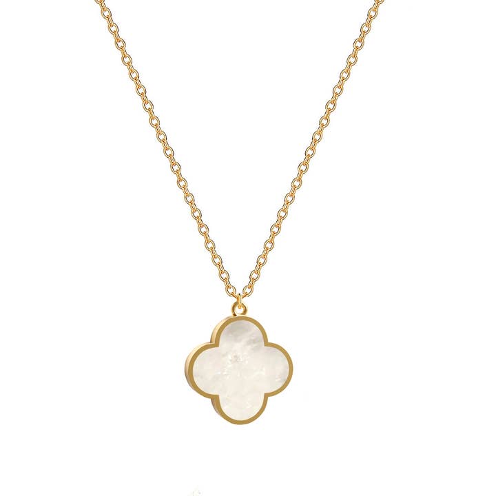Clover Pendant Necklace for wholesale by Gabi Rielle Jewelry