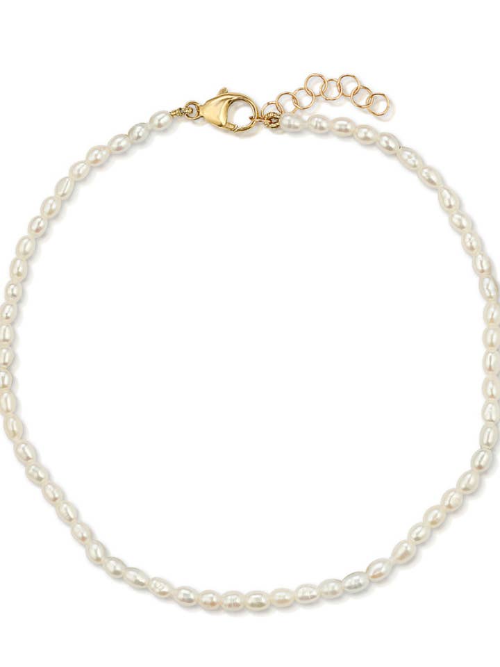 Mini Olivia Pearl Anklet for wholesale by NAiiA