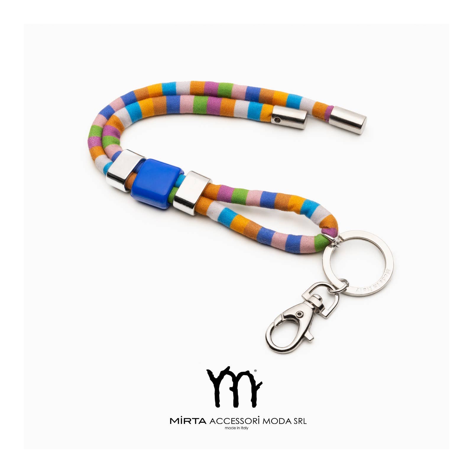 Mirta Accessori Moda - Vente Porte-clés – femme - Porte-clés Charm Stripe Cube2