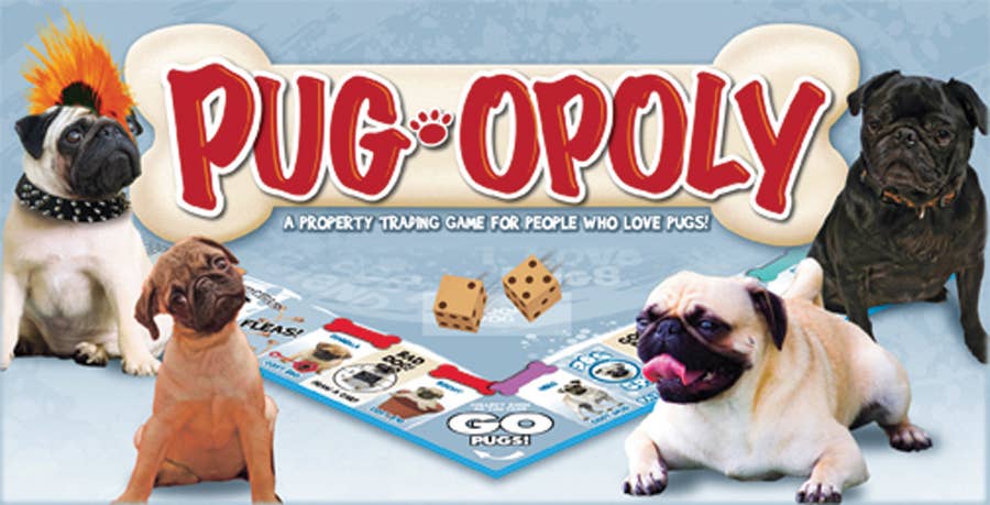 Outset Games and Cobble Hill Puzzles - Wholesale Board Game - Pug-Opoly Board Game
