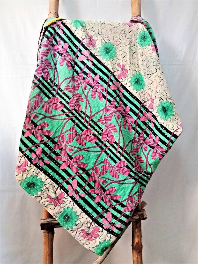 Meghcraft - Wholesale Quilt - Cotton Vintage Quilted Blanket-Bohemian Bed Decor Throw13