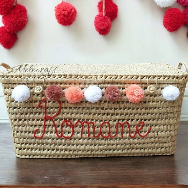 Melecraft - Wholesale Basket - Custom Toy Chest - Wicker Storage Trunk, Palm Leaf Storage