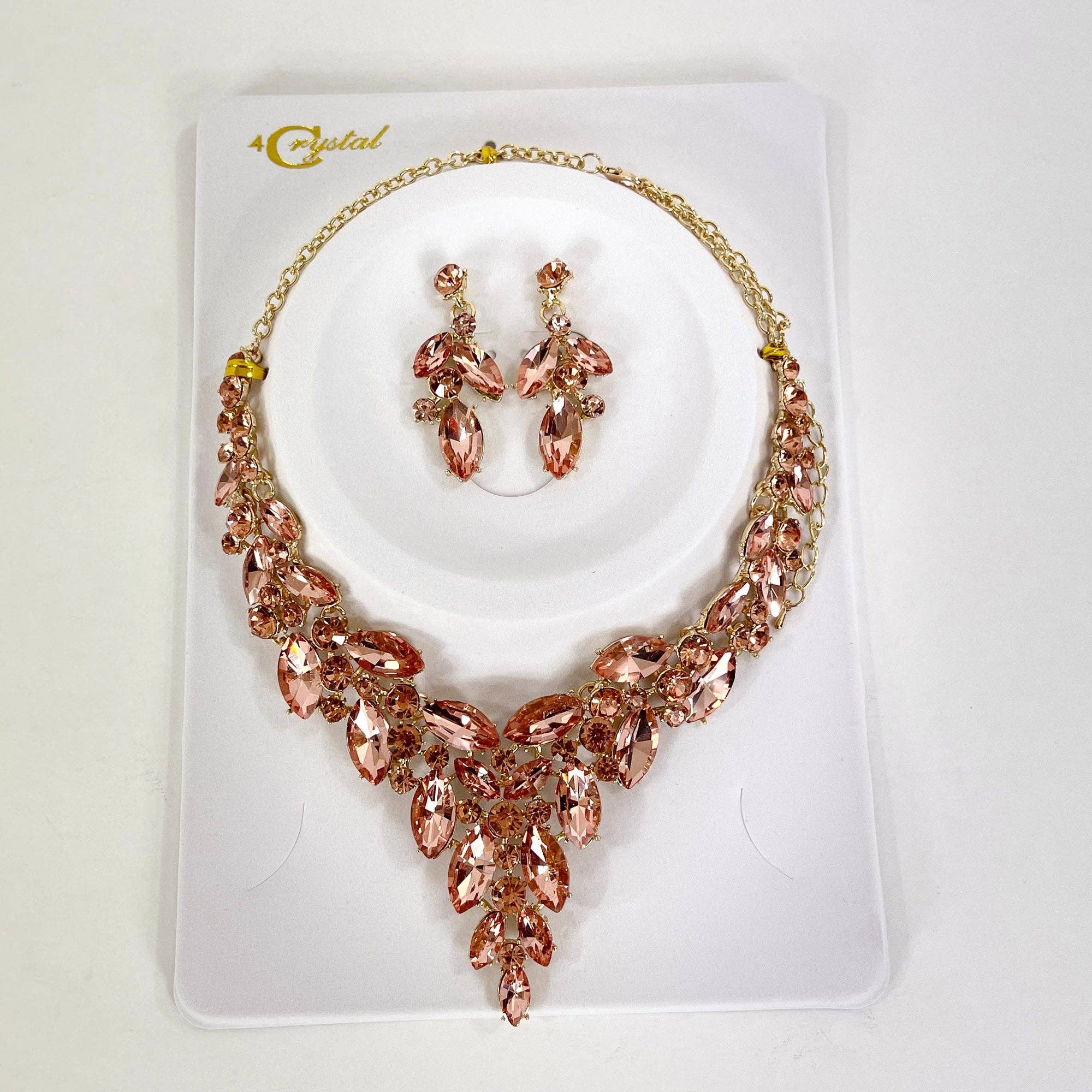 TAPA fashion - Wholesale Jewelry Set - Crystal Necklace Earring Set FJN367 (1PC)6