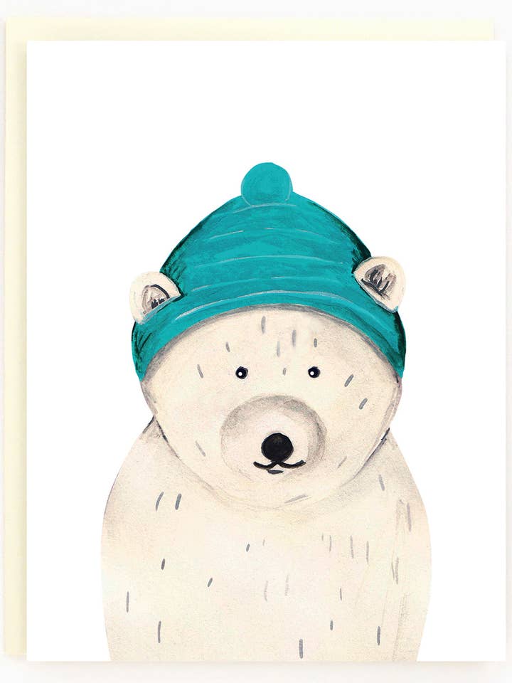 Paul Polarbear Card for wholesale by The Paperhood