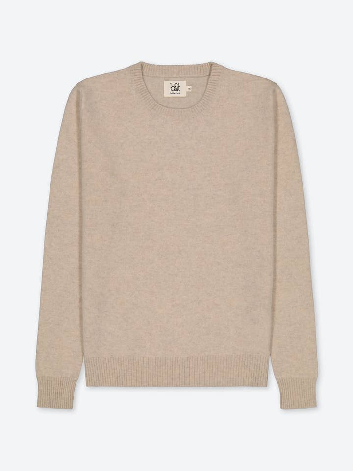 PULL EN CACHEMIRE BEIGE pour la vente par bobbin & tricot