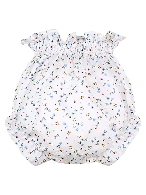 bianco Bloomers floreali «Primavera» con vita elastica in vendita all'ingrosso su Faire0
